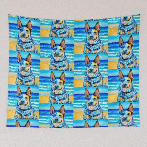 Item preview, Blue Heeler at the Beach 2 designed and sold by ChrisButler.