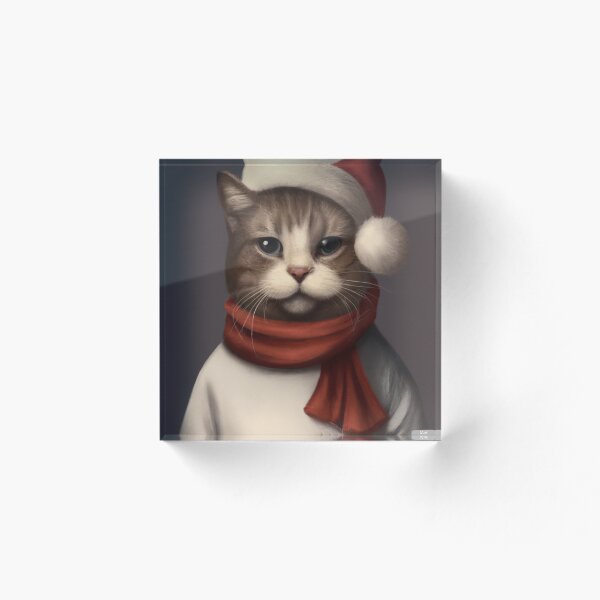 Aperçu de l'œuvre Chat de noël créée et vendue par elevatedPrints.