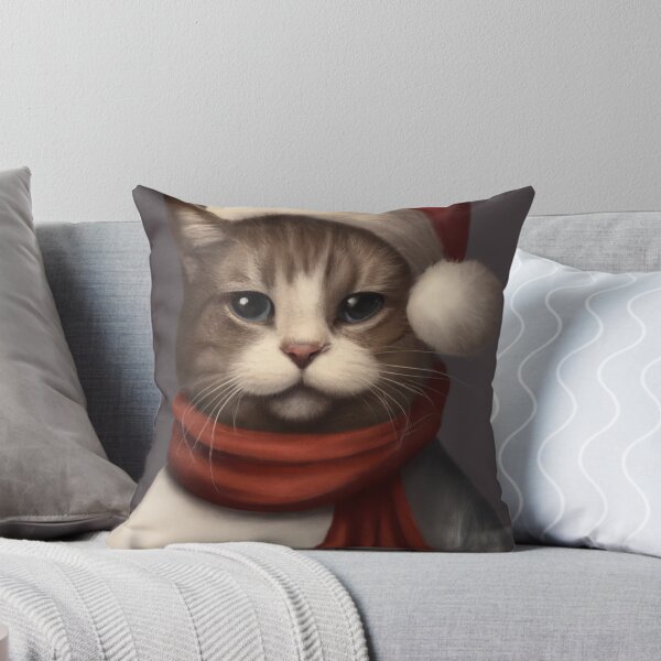Item preview, Christmas cat designed and sold by elevatedPrints.
