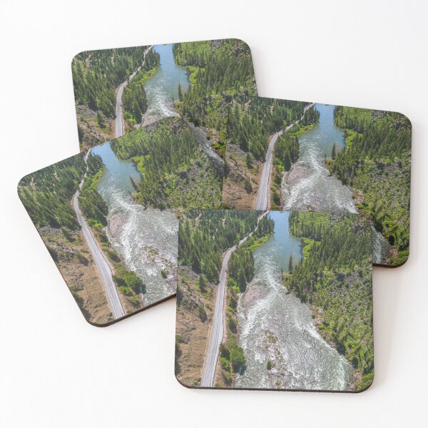 Item preview, Wenatchee River in Tumwater Canyon Aerial View designed and sold by Open Range Studios.