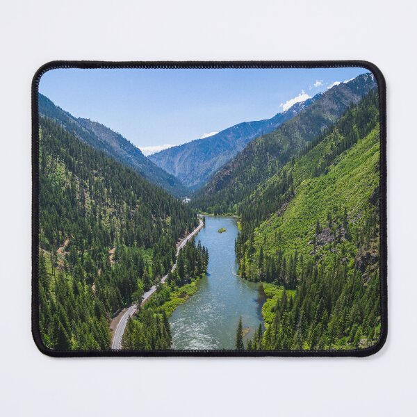 Item preview, Wenatchee River in Tumwater Canyon Aerial View designed and sold by Open Range Studios.