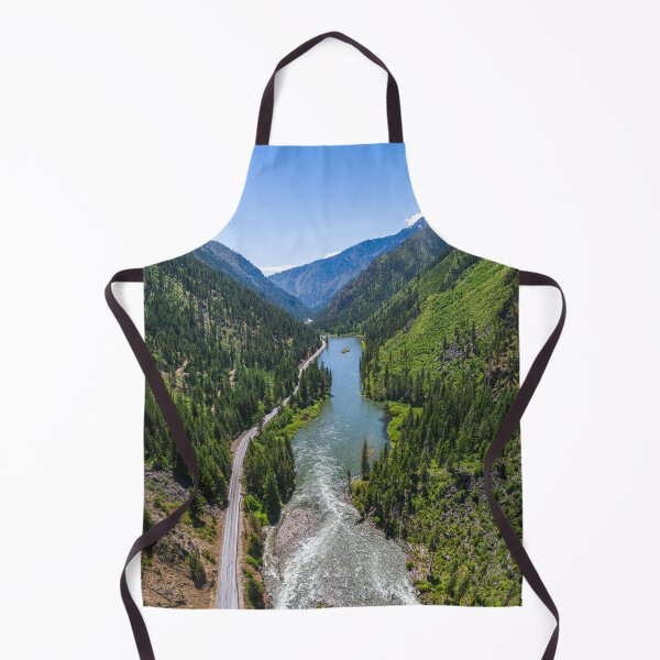 Item preview, Wenatchee River in Tumwater Canyon Aerial View designed and sold by Open Range Studios.