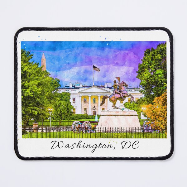 Item preview, Illustration of Washington DC. Sketch of White House. Nation's Capital designed and sold by SnakeCharm.
