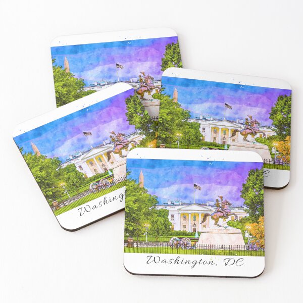 Item preview, Illustration of Washington DC.  Sketch of White House. Nation's Capital designed and sold by SnakeCharm.