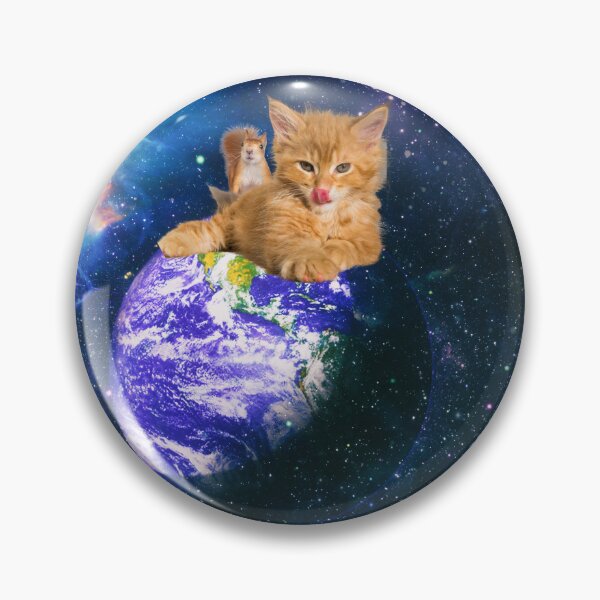 Item preview, Cosmic Kitten With Squirrel Friend designed and sold by It's On Backwards.
