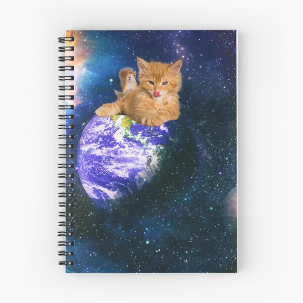 Item preview, Cosmic Kitten With Squirrel Friend designed and sold by It's On Backwards.