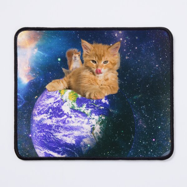 Item preview, Cosmic Kitten With Squirrel Friend designed and sold by It's On Backwards.
