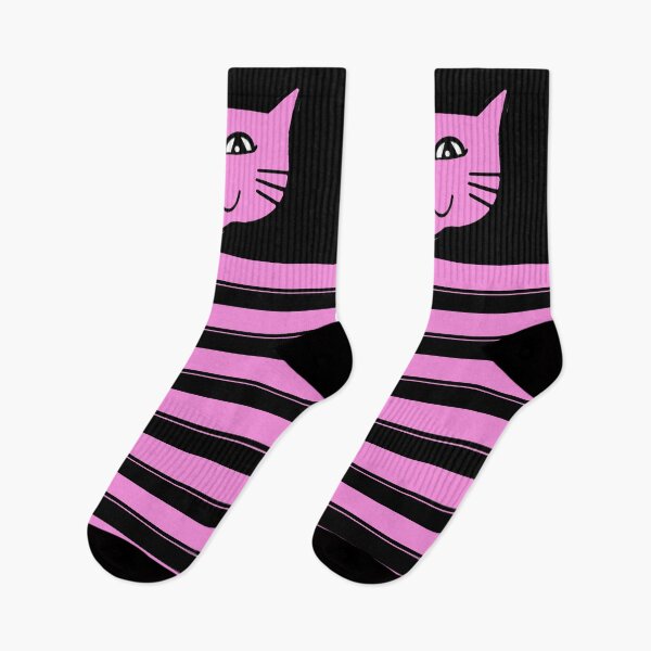 Item preview, Hot Pink Cool Cat designed and sold by SOCKSbySBD.
