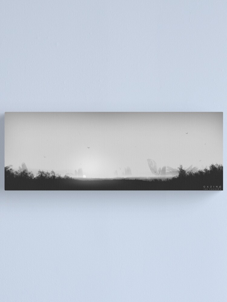Alternative Ansicht von Gazing the Unknown - Digital Artwork Leinwanddruck