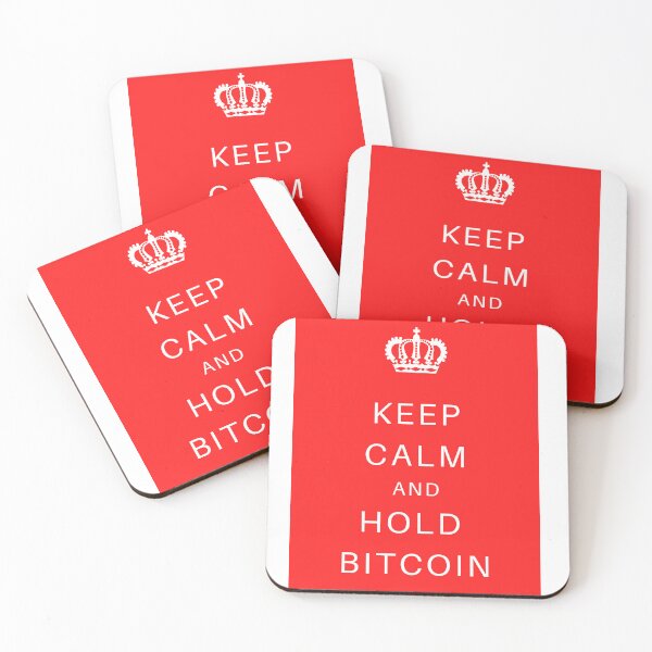 Item preview, KEEP CALM AND HOLD BITCOIN - RED designed and sold by Jero-fan.