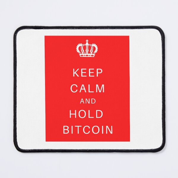 Item preview, KEEP CALM AND HOLD BITCOIN - RED designed and sold by Jero-fan.