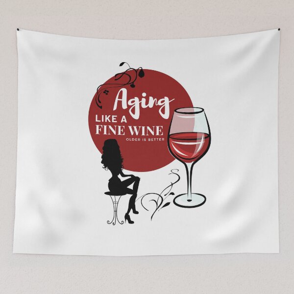 Item preview, Aging like a fine wine designed and sold by Marti t-shirts.