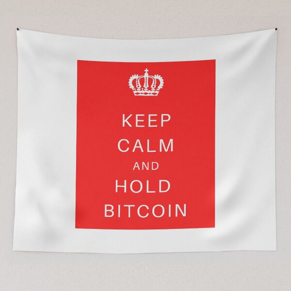 Item preview, KEEP CALM AND HOLD BITCOIN - RED designed and sold by Jero-fan.
