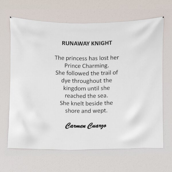 Item preview, Runaway knight (white background) designed and sold by carmencuarzo.