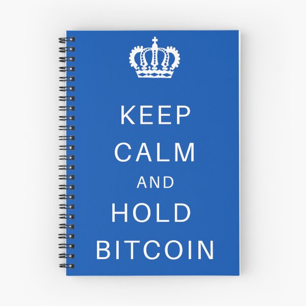 Item preview,  KEEP CALM AND HOLD BITCOIN - BLUE designed and sold by Jero-fan.