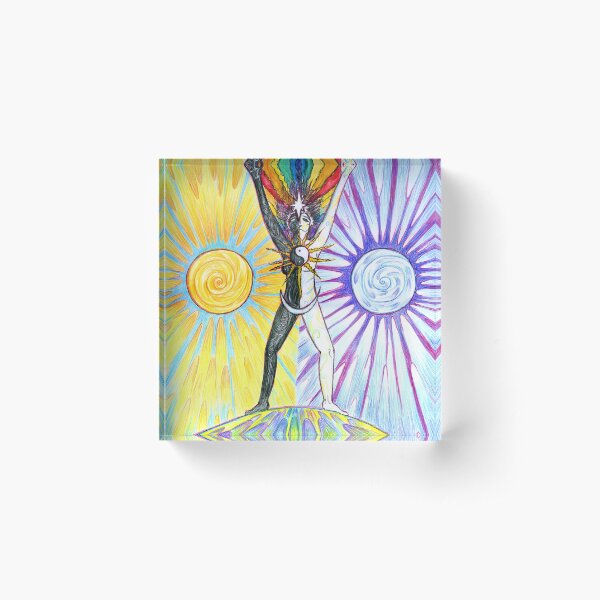 Non- Binary Pride! Acrylic Block