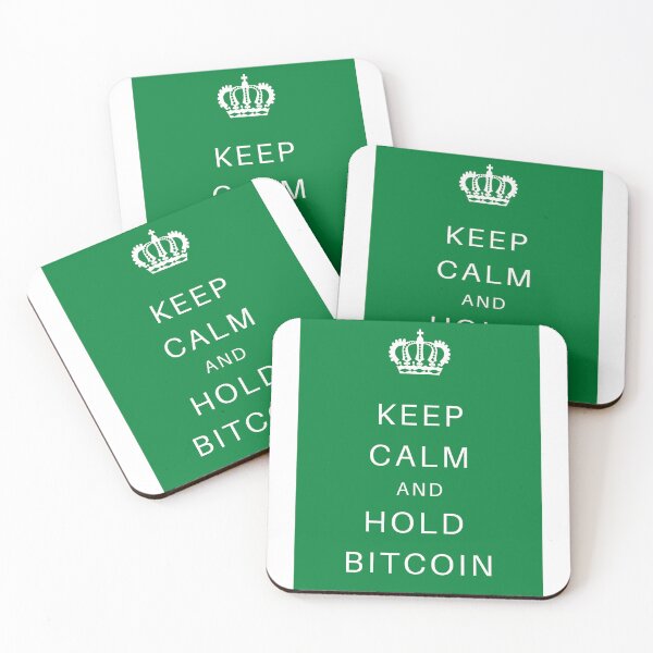 Item preview, KEEP CALM AND HOLD BITCOIN - GREEN designed and sold by Jero-fan.