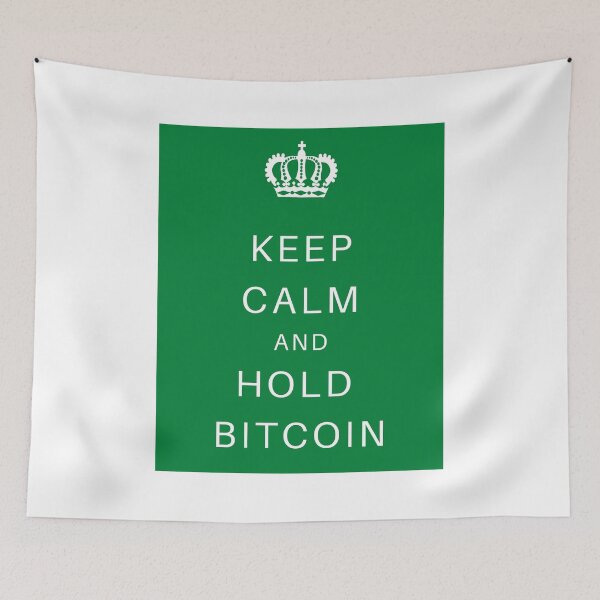 Item preview, KEEP CALM AND HOLD BITCOIN - GREEN designed and sold by Jero-fan.