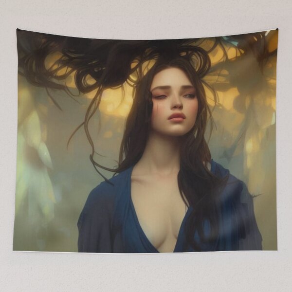 Item preview, Beautiful Brunette Woman Portrait designed and sold by katiebca2.