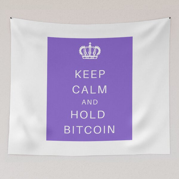 Item preview,  KEEP CALM AND HOLD BITCOIN - PURPLE designed and sold by Jero-fan.