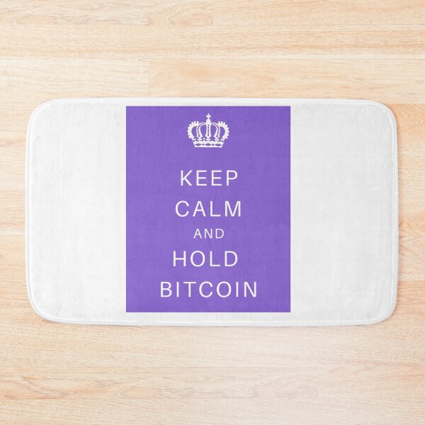 Item preview, KEEP CALM AND HOLD BITCOIN - PURPLE designed and sold by Jero-fan.