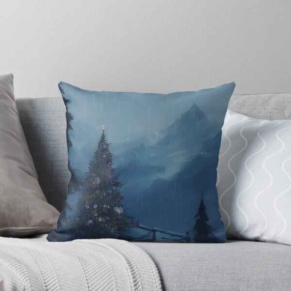 Item preview, beautiful epic huge Christmas tree surrounded by snowy mountains designed and sold by WearZoid.