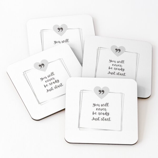 Item preview, Inspirational Quote You Will Never Be Ready. Just Start. designed and sold by JCL Design Studio.