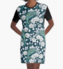 chameleons and orchids Graphic T-Shirt Dress