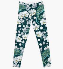 chameleons and orchids Leggings