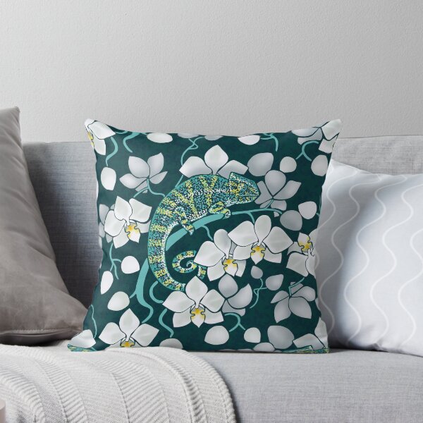 Item preview, chameleons and orchids  designed and sold by Elenanaylor.