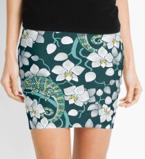 chameleons and orchids Mini Skirt