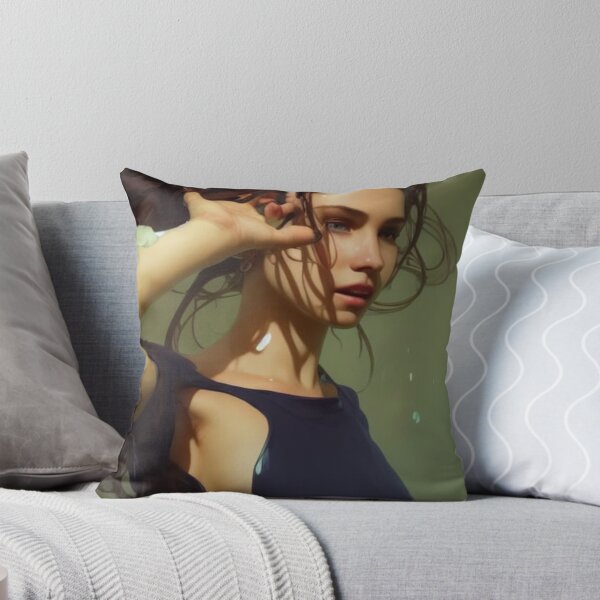 Item preview, Beautiful Brunette Woman Portrait designed and sold by katiebca2.