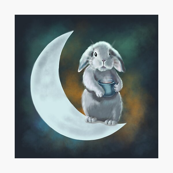 Moon rabbit Photographic Print