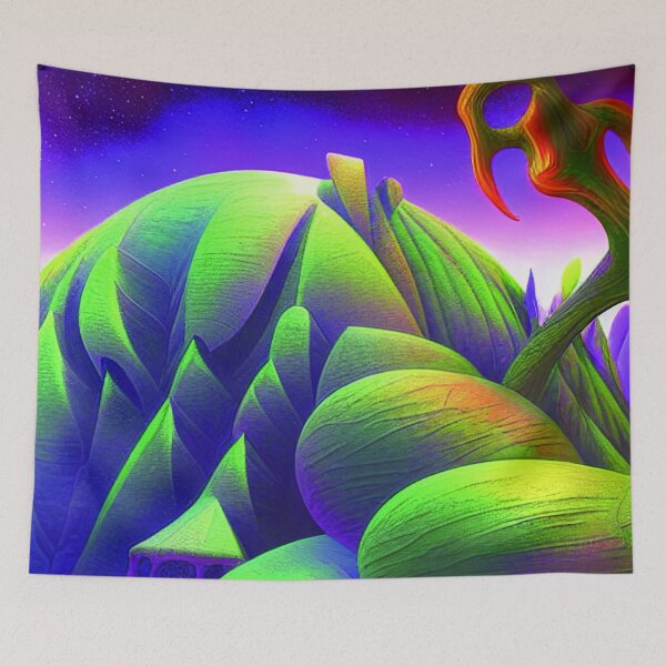Item preview, Green Landscape with Trees and Lake, Sceney Nature designed and sold by NatureFood.