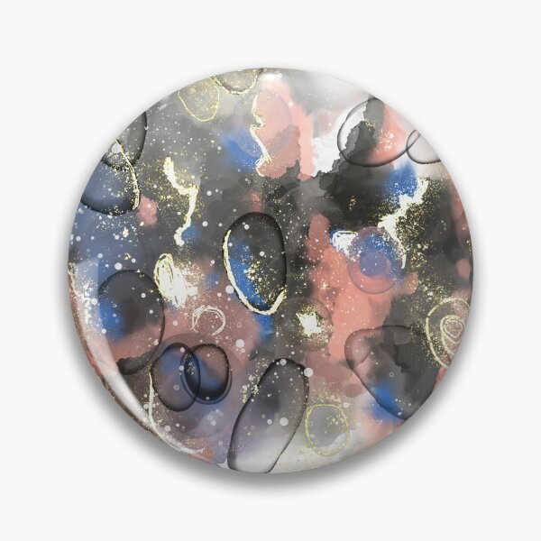 Item preview, Golden Ink Series #1 - Alcohol Ink Abstract Painting (Metallic Gold) designed and sold by Printpix.