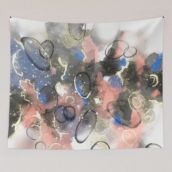 Item preview, Golden Ink Series #1 - Alcohol Ink Abstract Painting (Metallic Gold) designed and sold by Printpix.