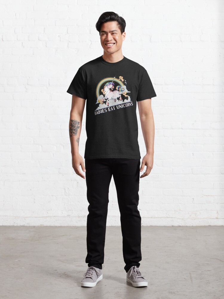 Alternate view of Babies eat Unicorns Classic T-Shirt