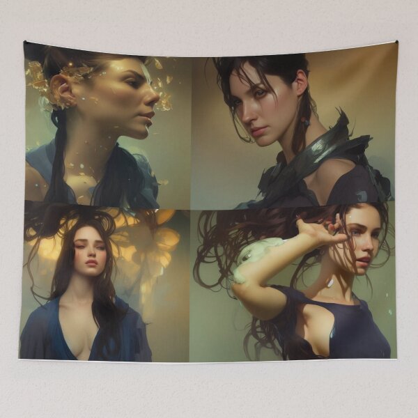 Item preview, Beautiful Brunette Woman Portrait designed and sold by katiebca2.