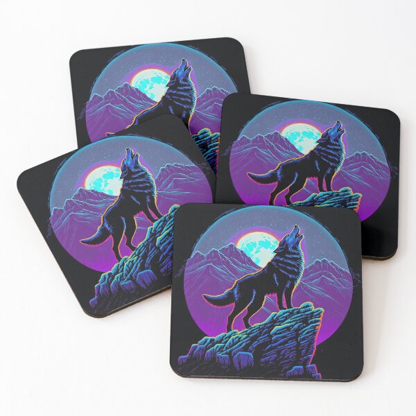 Item preview, Wolf Howling at Moon designed and sold by GummywormDesign.