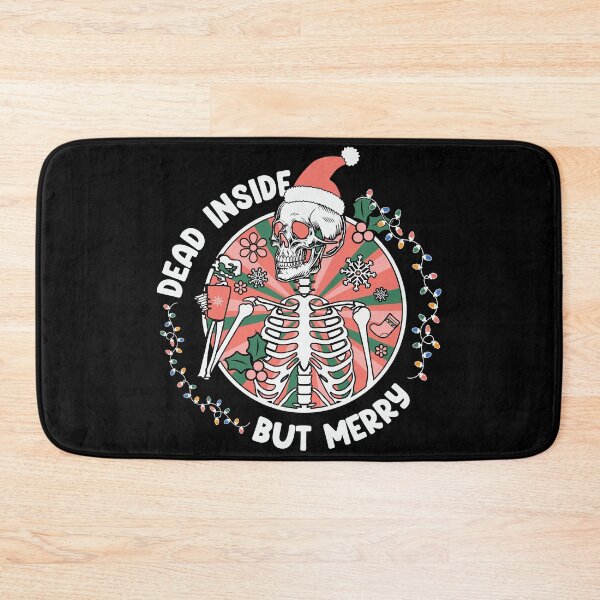 Item preview, Dead Inside But Merry - Christmas Skeleton designed and sold by OffBeatHolidays.