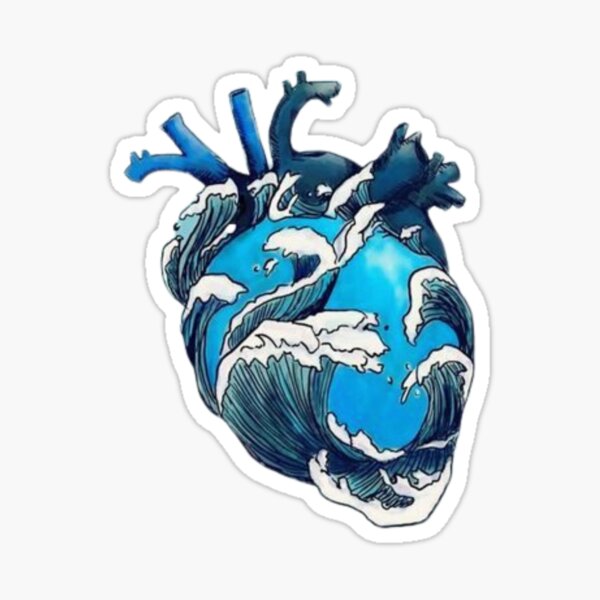 Item preview, ocean heart designed and sold by dorsa t.