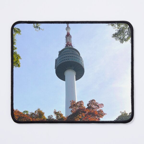 Item preview, Namsan Tower with a Touch of Fall Colors - Seoul, South Korea Photographs designed and sold by YemmyZImages.