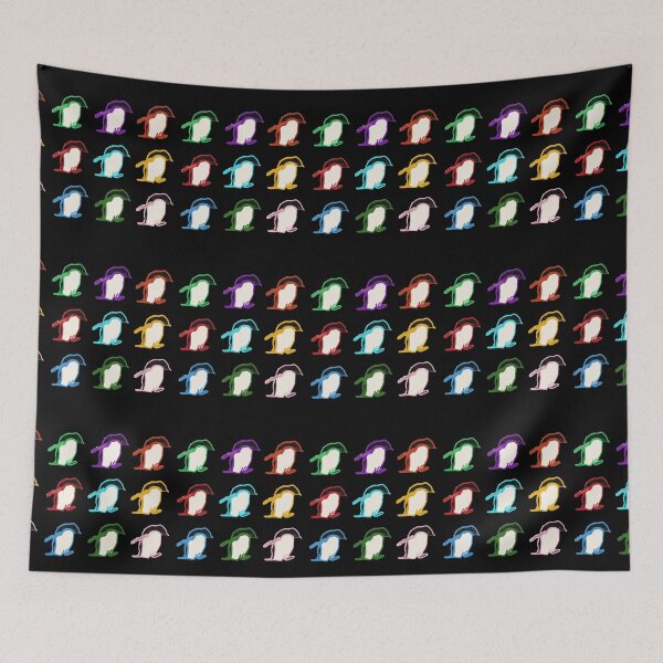 Item preview, A Waddle of multi-color Penguins, including Sticker Pack designed and sold by Cowboy Folly.