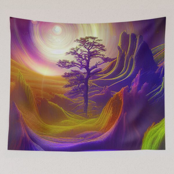 Item preview, Green Landscape with Trees and Lake, Sceney Nature designed and sold by NatureFood.