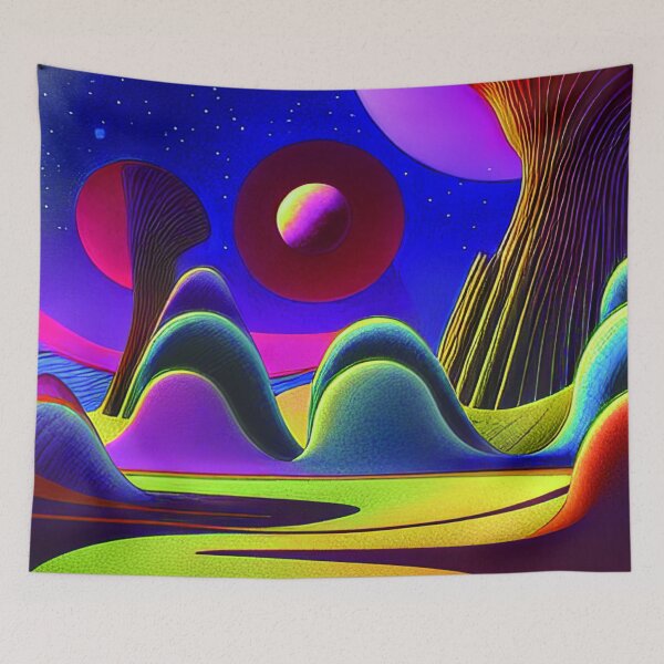 Item preview, Green Landscape with Trees and Lake, Sceney Nature designed and sold by NatureFood.