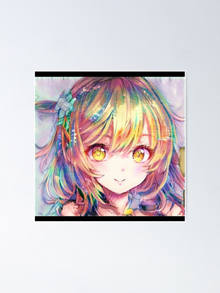 Anime Girl with Rainbow Hair - Profile Pic by Hassyah on DeviantArt