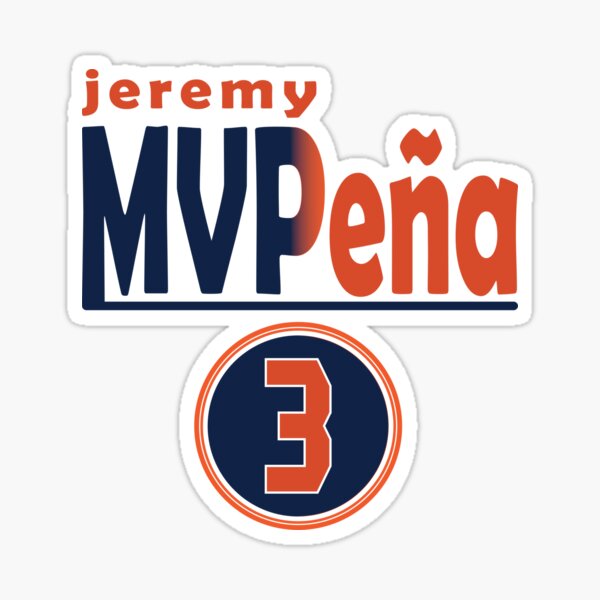 Jeremy Peña Space City Houston Astros Waterproof Sticker 