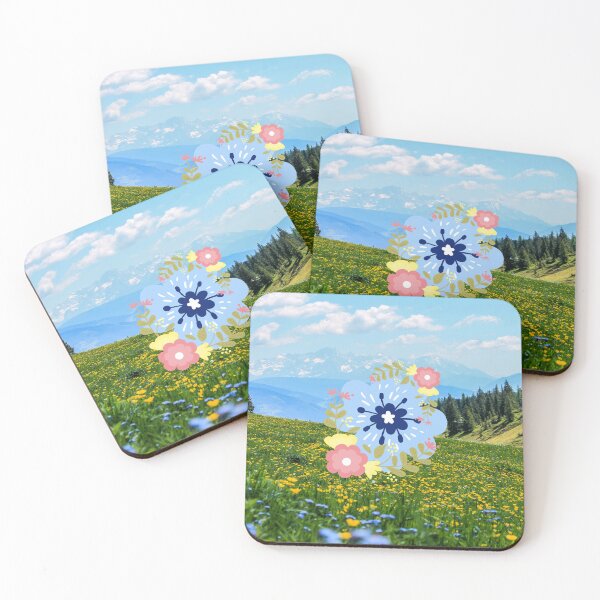 Item preview, Set of Pink and Blue Flowers designed and sold by DigoCostaK7css.