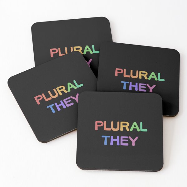 Item preview, Pastel Rainbow Plural They (Weighted Vertical) designed and sold by Collective Tey.