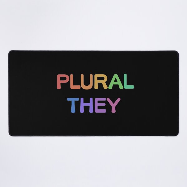 Item preview, Pastel Rainbow Plural They (Weighted Vertical) designed and sold by Collective Tey.